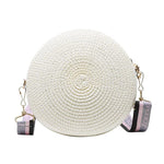 Round Straw Woven Casual Woven Female Bag