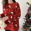 Christmas Sweater Women Knitted Jumper Femme