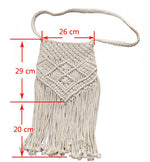 Tassel Trend Tassel Cotton Woven Bag