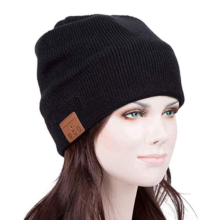 Warm knit flat cap