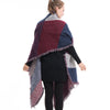 Beveled cashmere shawl