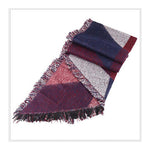 Beveled cashmere shawl
