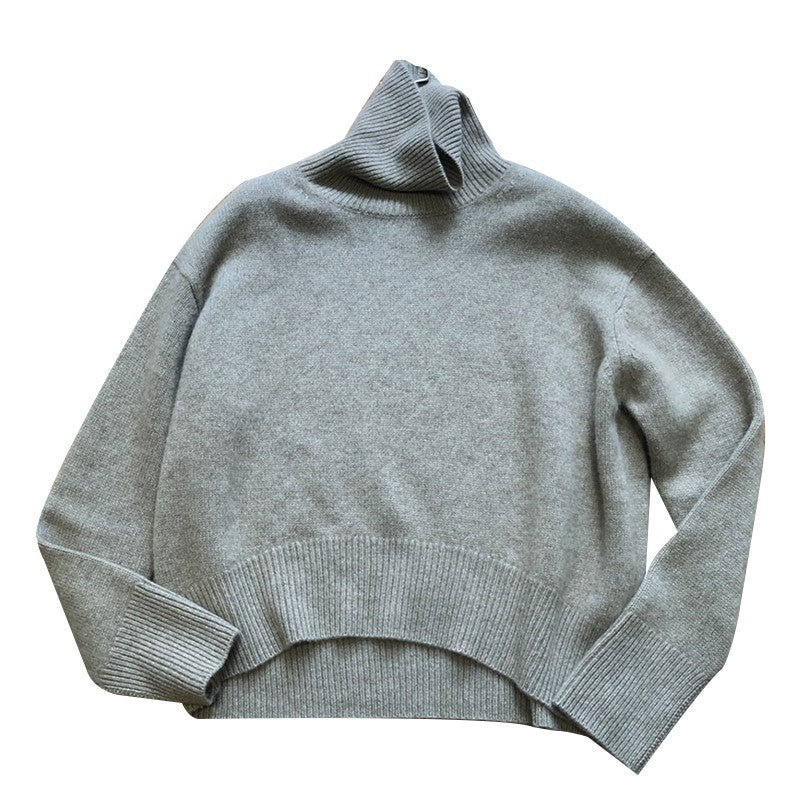 Lazy cashmere turtleneck cashmere sweater