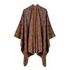 Reversible cashmere cloak