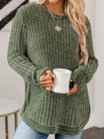 Shiying Green Thickened Jumper Female