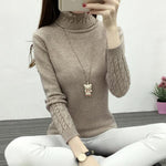 Women Turtleneck Winter Sweater Women 2023 Long Sleeve Knitted Women Sweaters And Pullovers Female Jumper Tricot Tops LY571