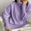 Hirsionsan Turtle Neck Cashmere Winter Sweater Women 2023 Elegant Thick Warm Female Knitted Pullover Loose Basic Knitwear Jumper