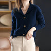 Elegant Single Breasted Knitted Cardigan Sweater Women Solid Long Sleeve Top Female Clothing 2022 New Autumn Winter Coat Jumpers