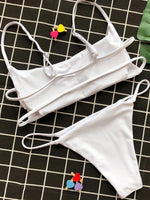 Sexy Mini Micro Thong Bikini 2024 Women Swimsuit Female Brazilian Swimwear Two Pieces Bikini Set Striped Bathing Suit Swim Lady