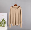 Hirsionsan Soft Loose Knitted Cashmere Sweaters Women 2023 New Winter Loose Solid Female Pullovers Warm Basic Knitwear Jumper