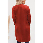 Kinstell Long Sleeve Chunky Button Cable Knitted Cardigan