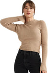 Alice Women's Crew Neck Ribbed Knitted Lounge Wear