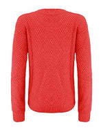 Cable Knit Round Neck Long Sleeve Knitted Jumper